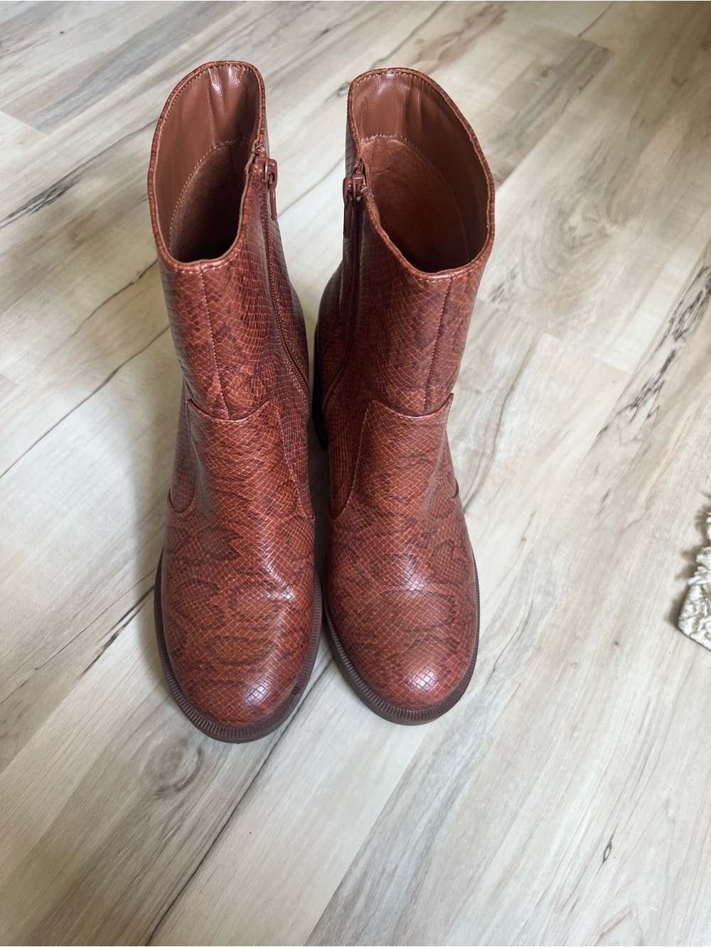 Snakeskin boots